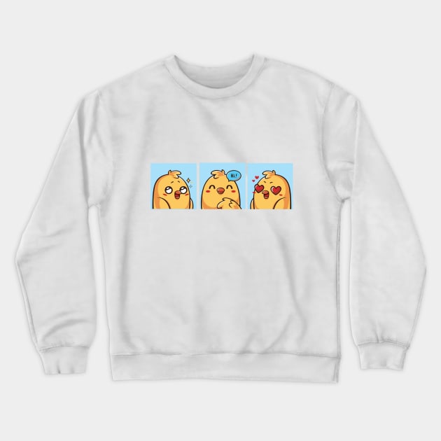 cute baby Little chick  reactions Crewneck Sweatshirt by Rsom.Khan